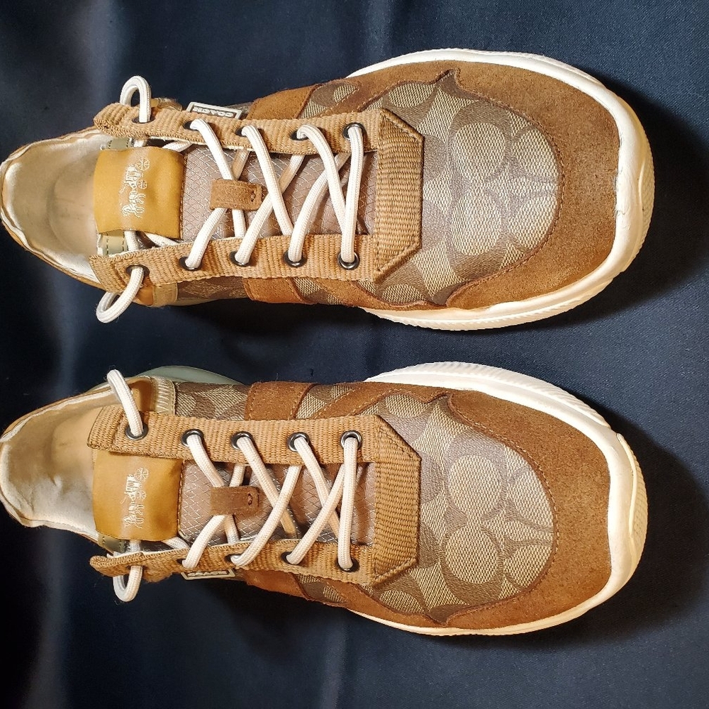 COACH Men's CitySole Runner Brown and Tan Sneakers Size 11D